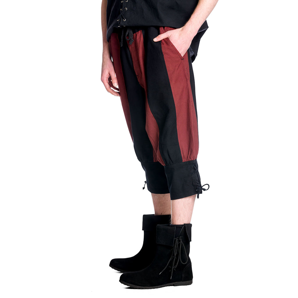 Product image Medieval knee breeches black-red