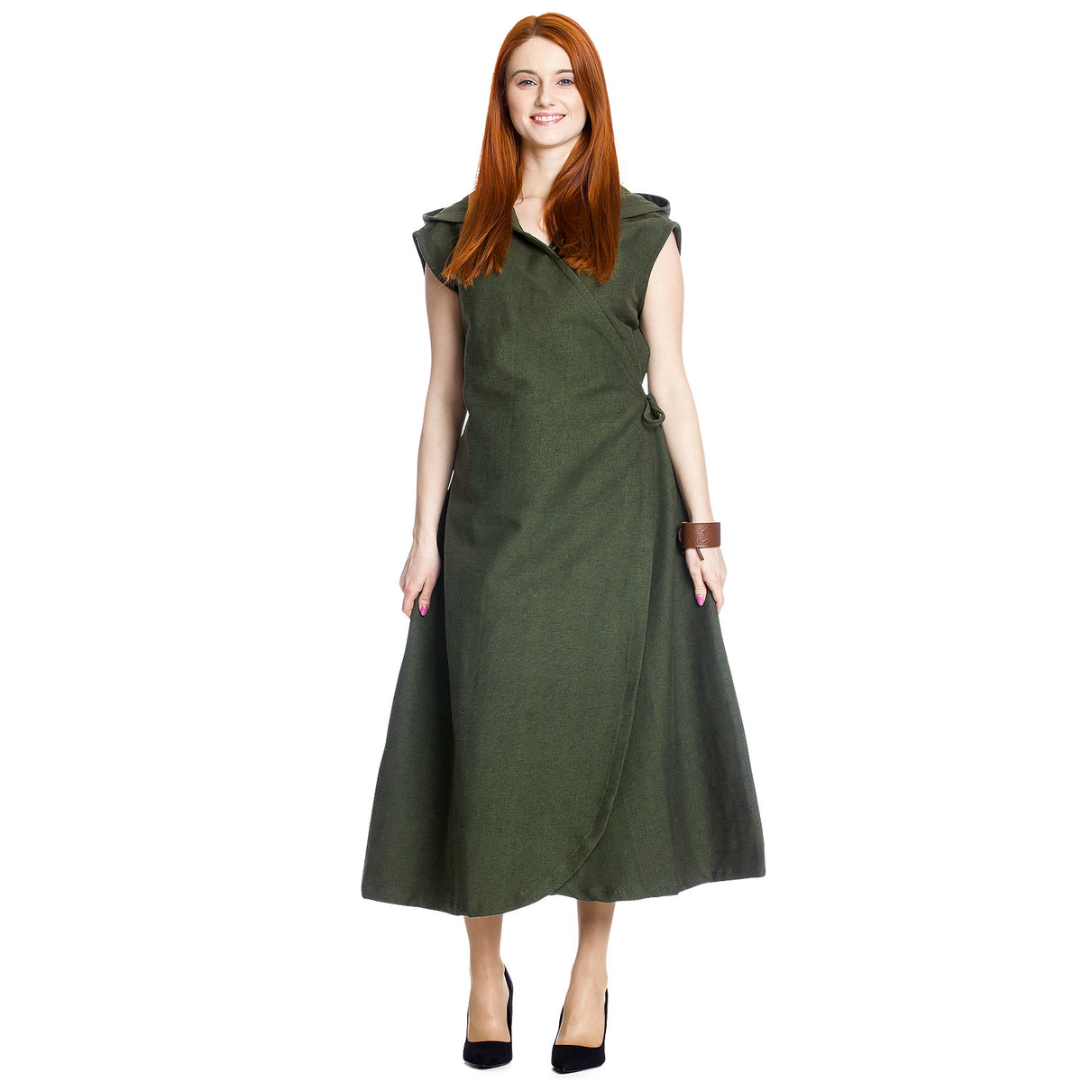 Produktbild Mittelalter Wickelkleid Gerlin grün