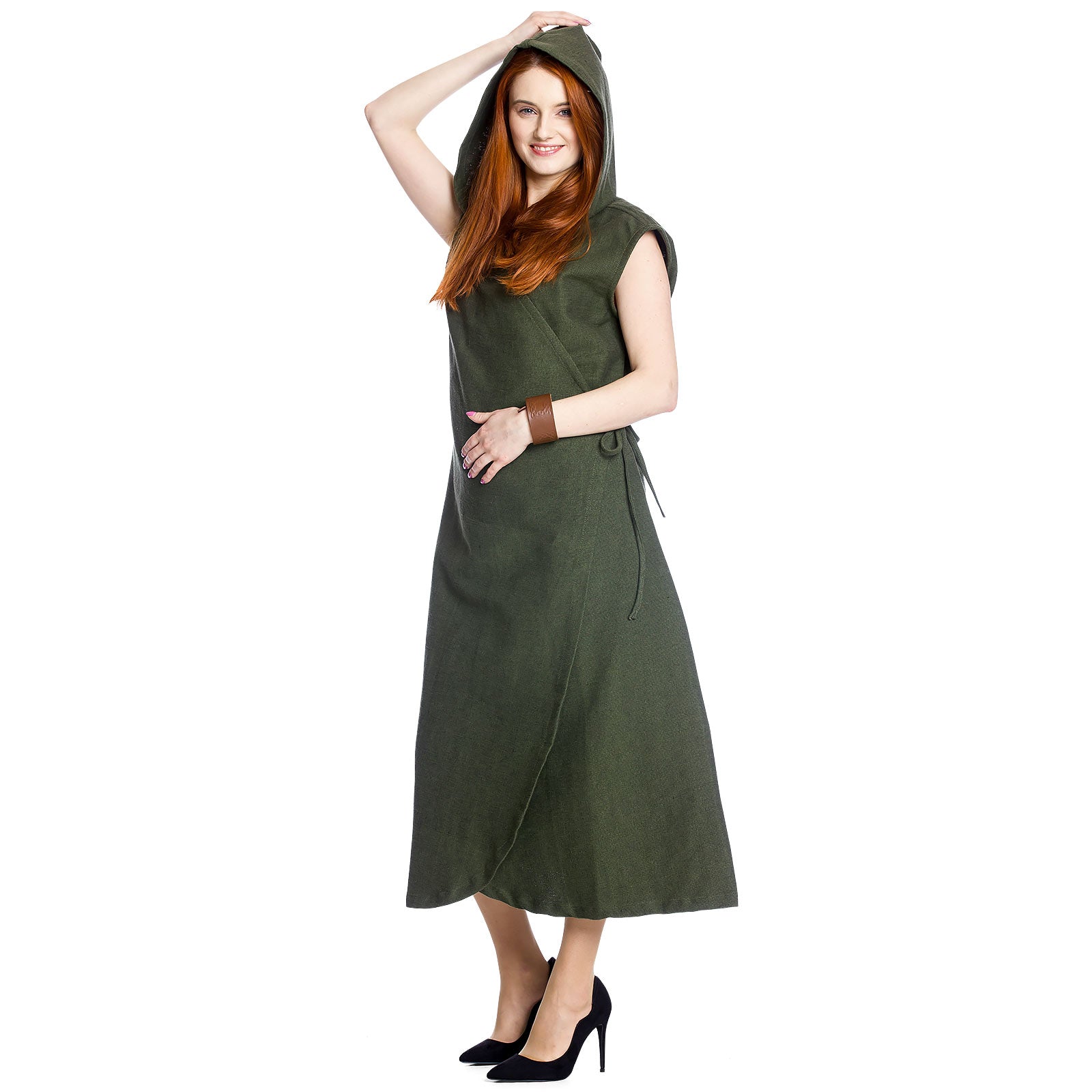 Produktbild Mittelalter Wickelkleid Gerlin grün