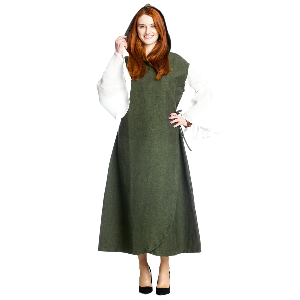 Produktbild Mittelalter Wickelkleid Gerlin grün
