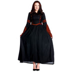 Produktbild Mittelalter Kapuzenkleid Isolde schwarz-rot