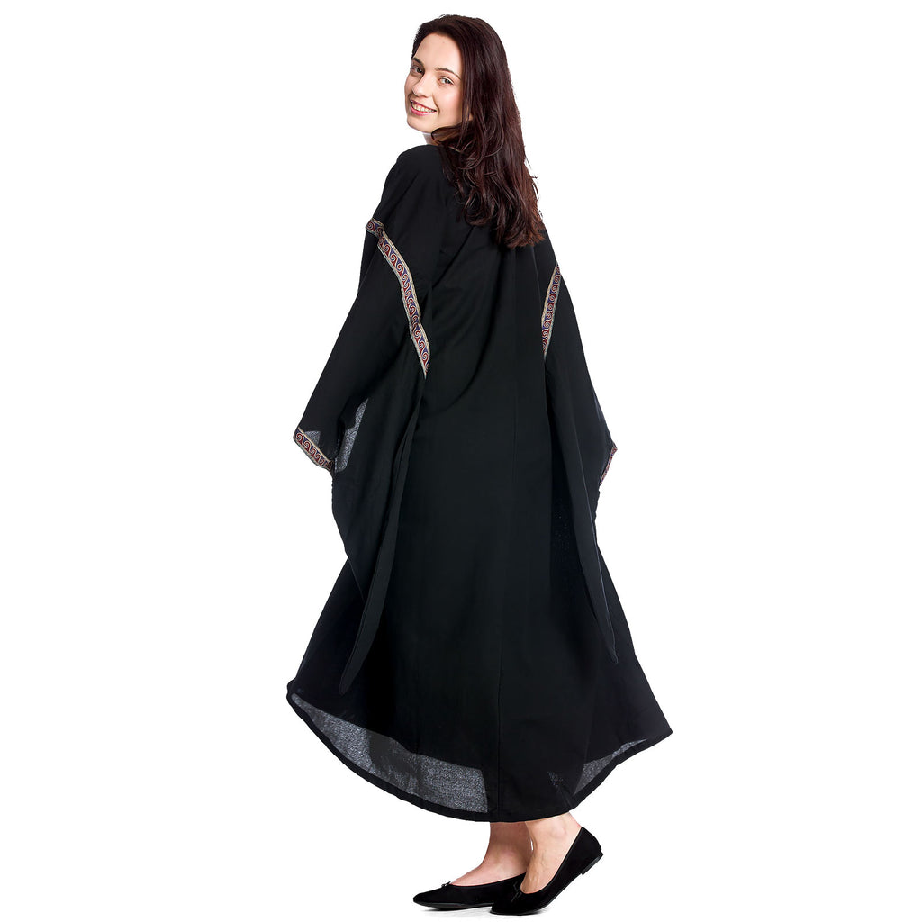 Produktbild Mittelalter Kleid Ida mit Trompetenärmel schwarz