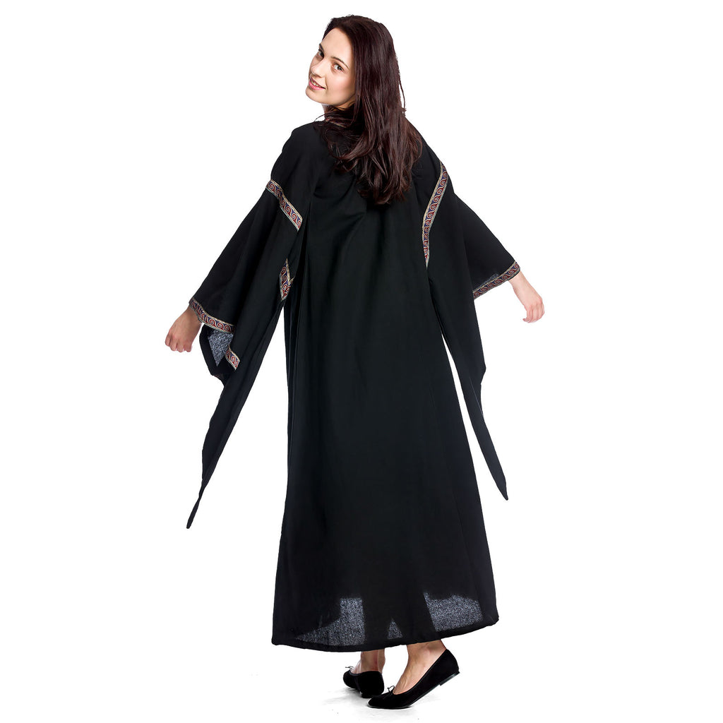 Produktbild Mittelalter Kleid Ida mit Trompetenärmel schwarz
