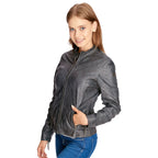 Produktbild Wonder Woman - Logo Lederjacke grau