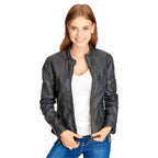Produktbild Wonder Woman - Logo Lederjacke grau