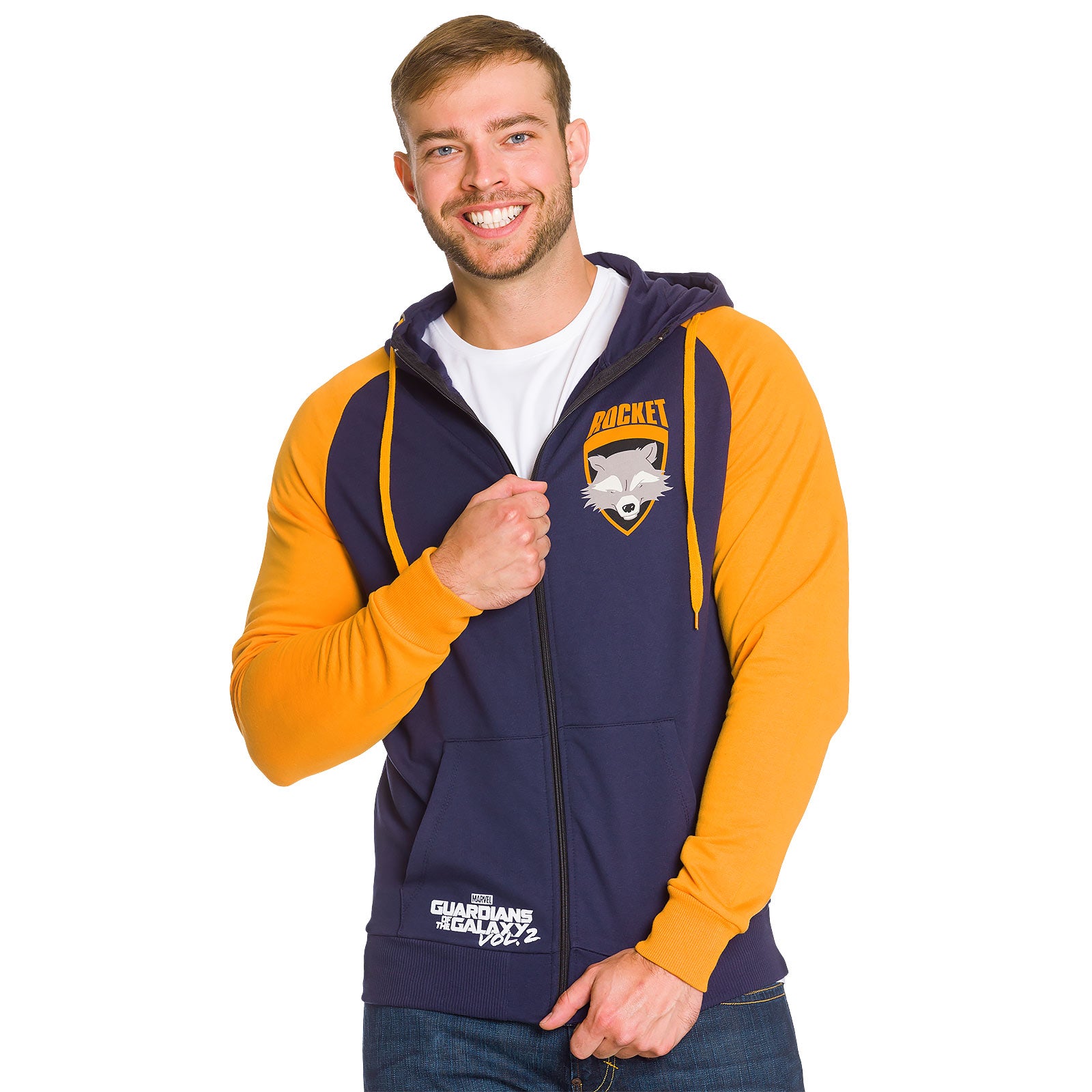 Produktbild Guardians of the Galaxy - Rocket Raccoon Kapuzenjacke blau
