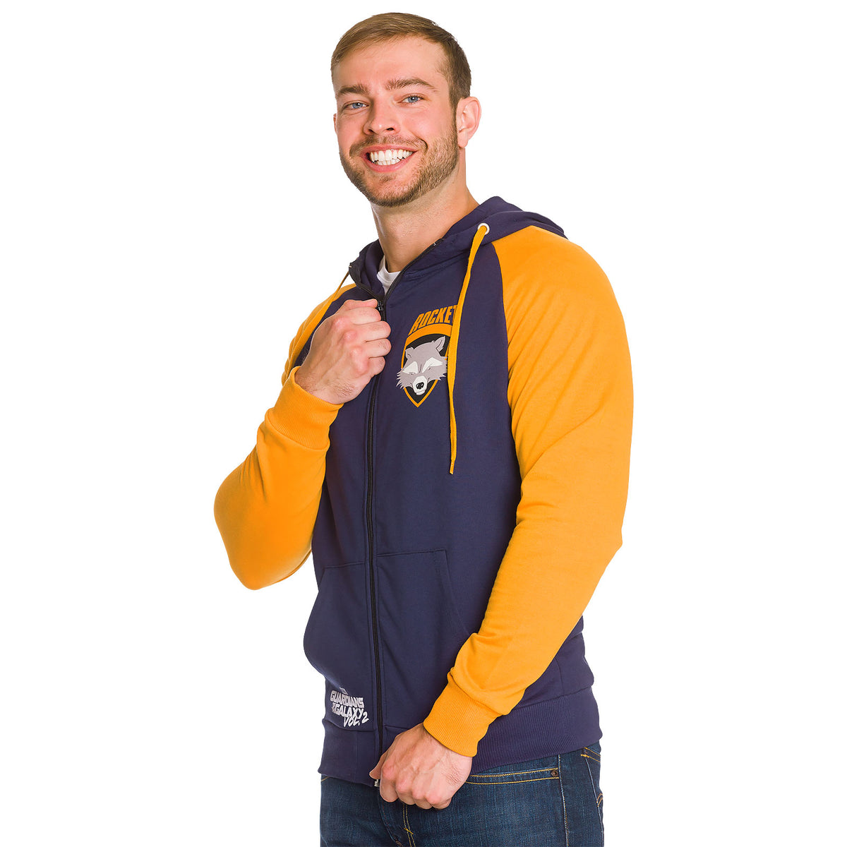 Produktbild Guardians of the Galaxy - Rocket Raccoon Kapuzenjacke blau
