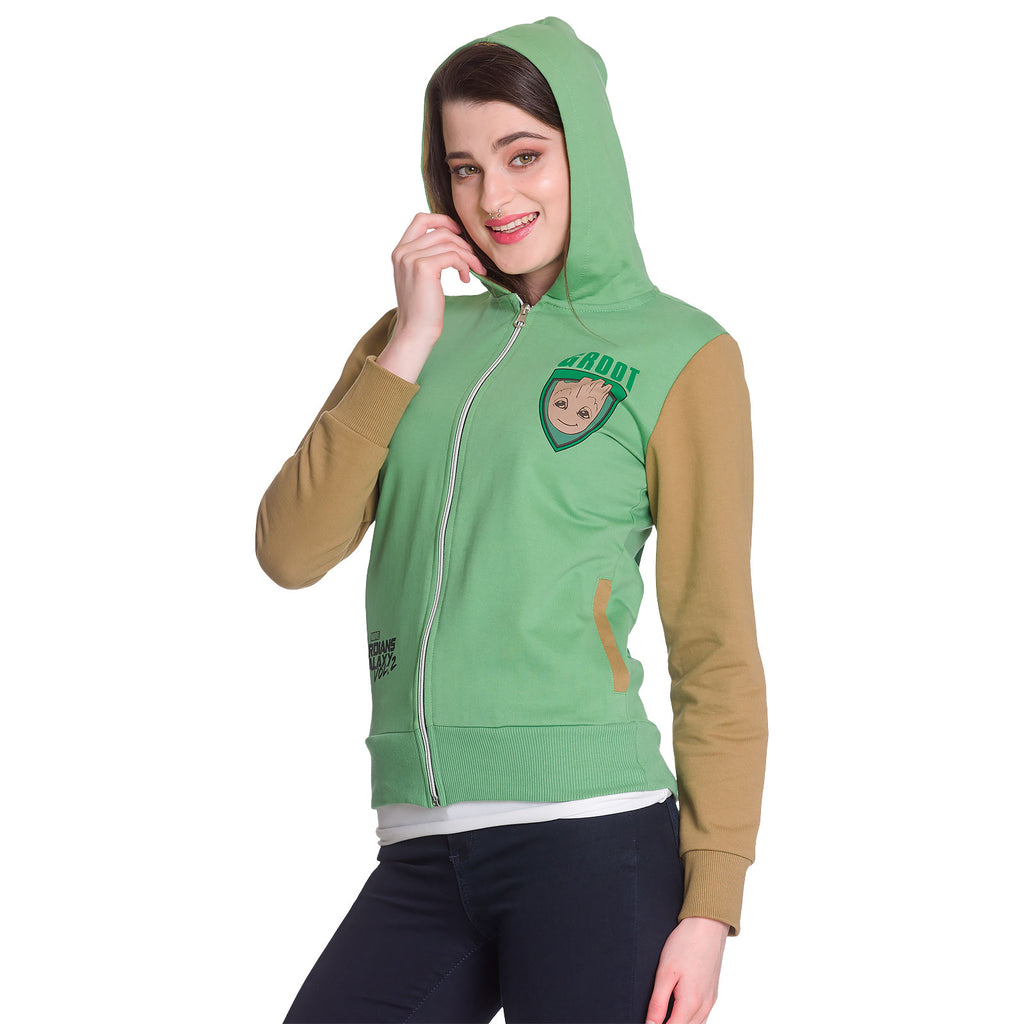 Produktbild Guardians of the Galaxy - Groot Kapuzenjacke Damen grün