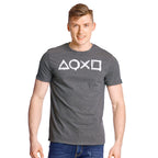 Produktbild PlayStation - Buttons T-Shirt grau