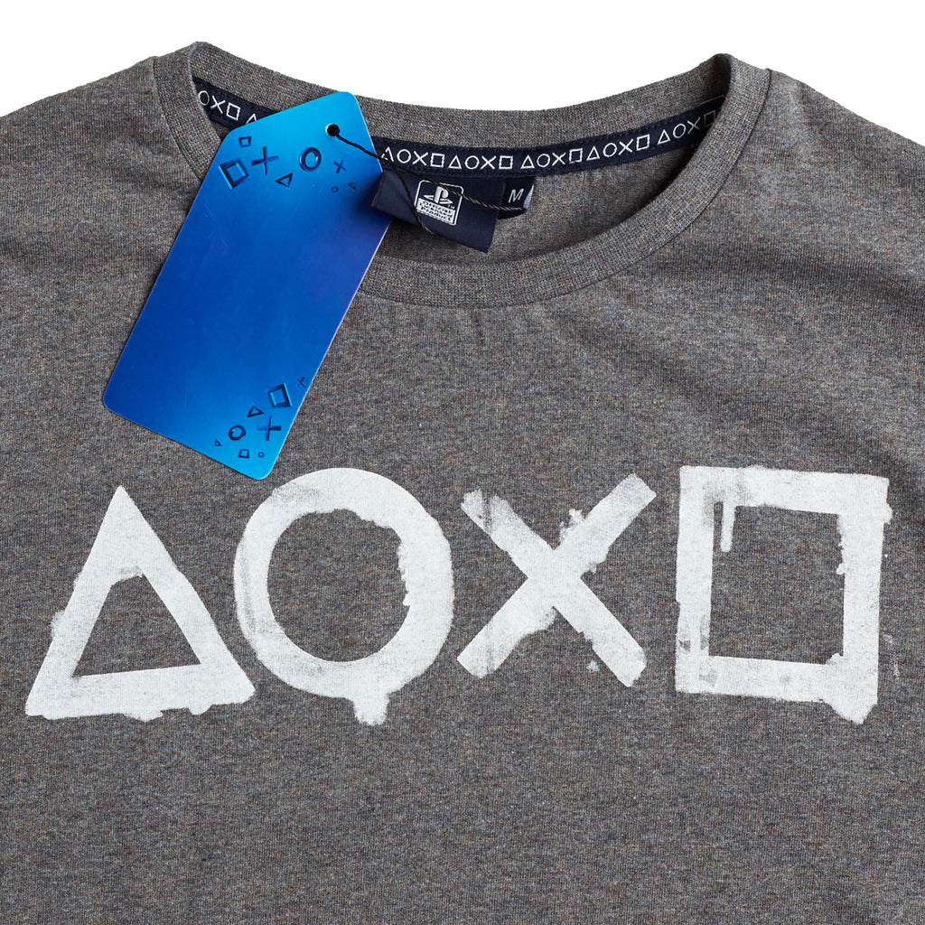 Produktbild PlayStation - Buttons T-Shirt grau