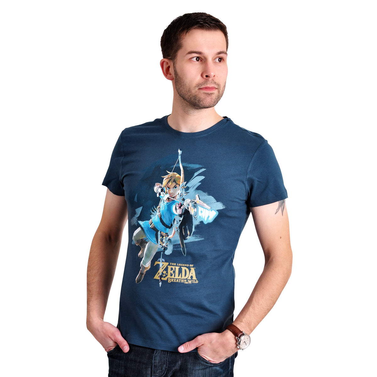 Produktbild Zelda - Breath of the Wild Link T-Shirt blau