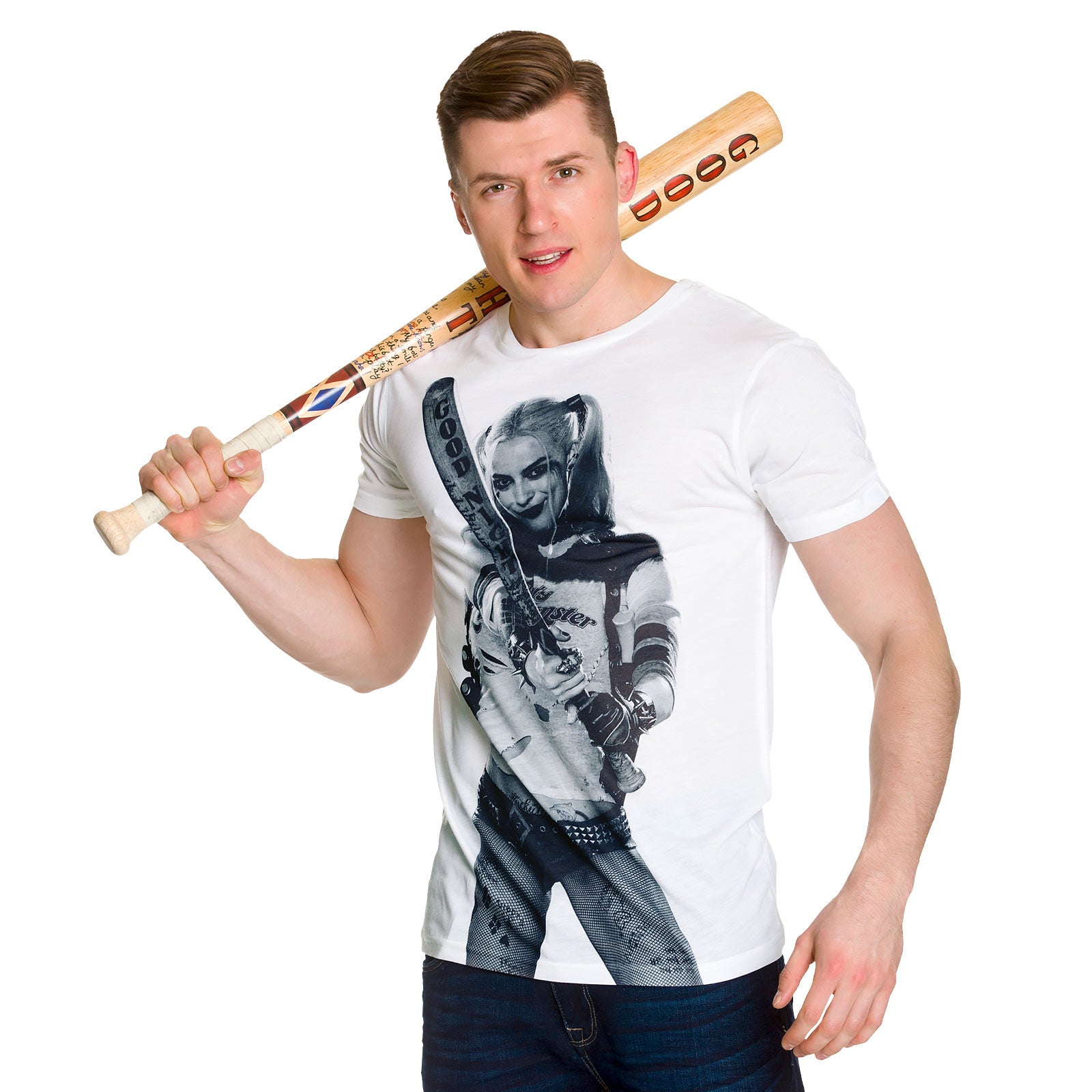 Produktbild Suicide Squad - Harley Quinn Full Size T-Shirt weiß