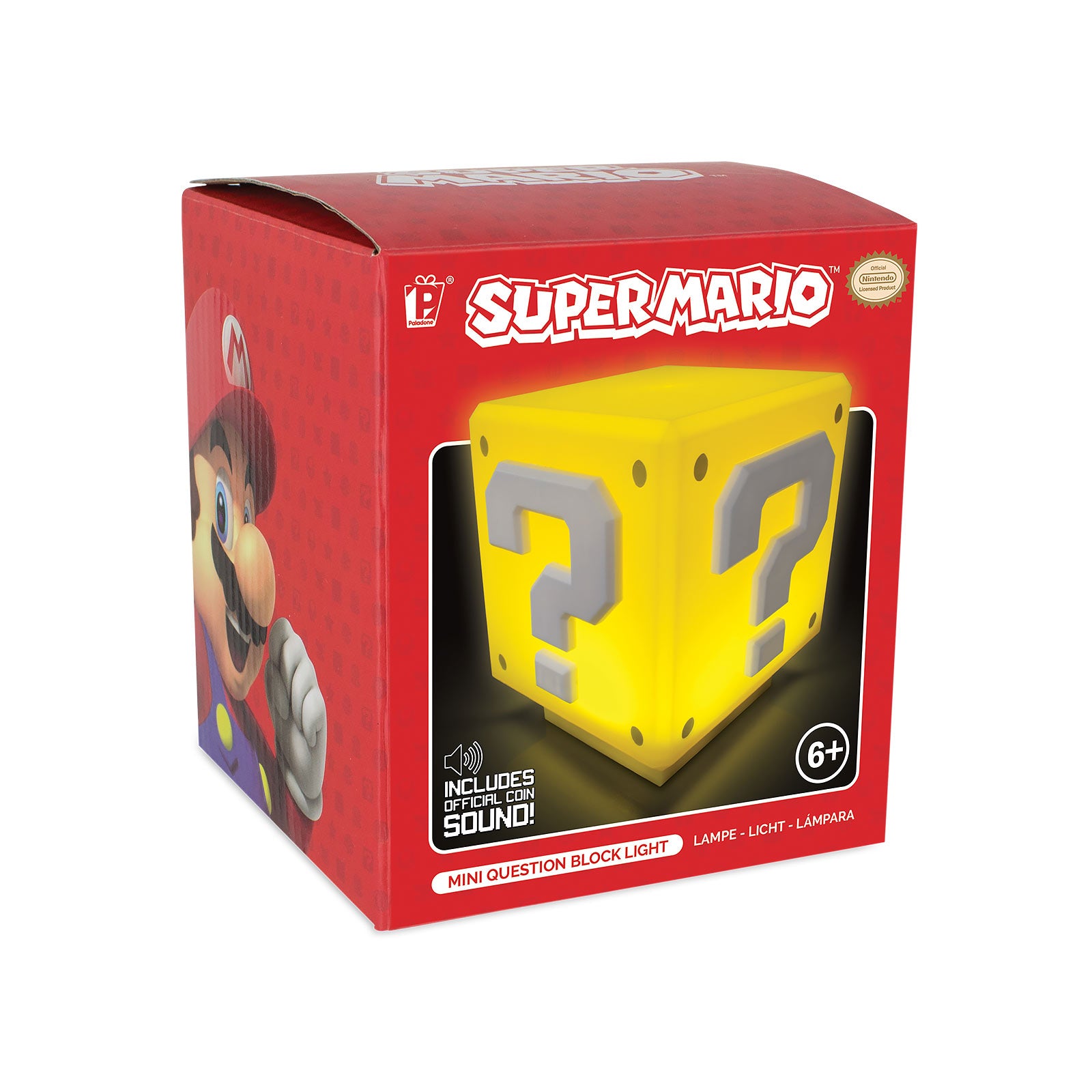 Produktbild Super Mario - Mini Fragezeichen Lampe mit Sound