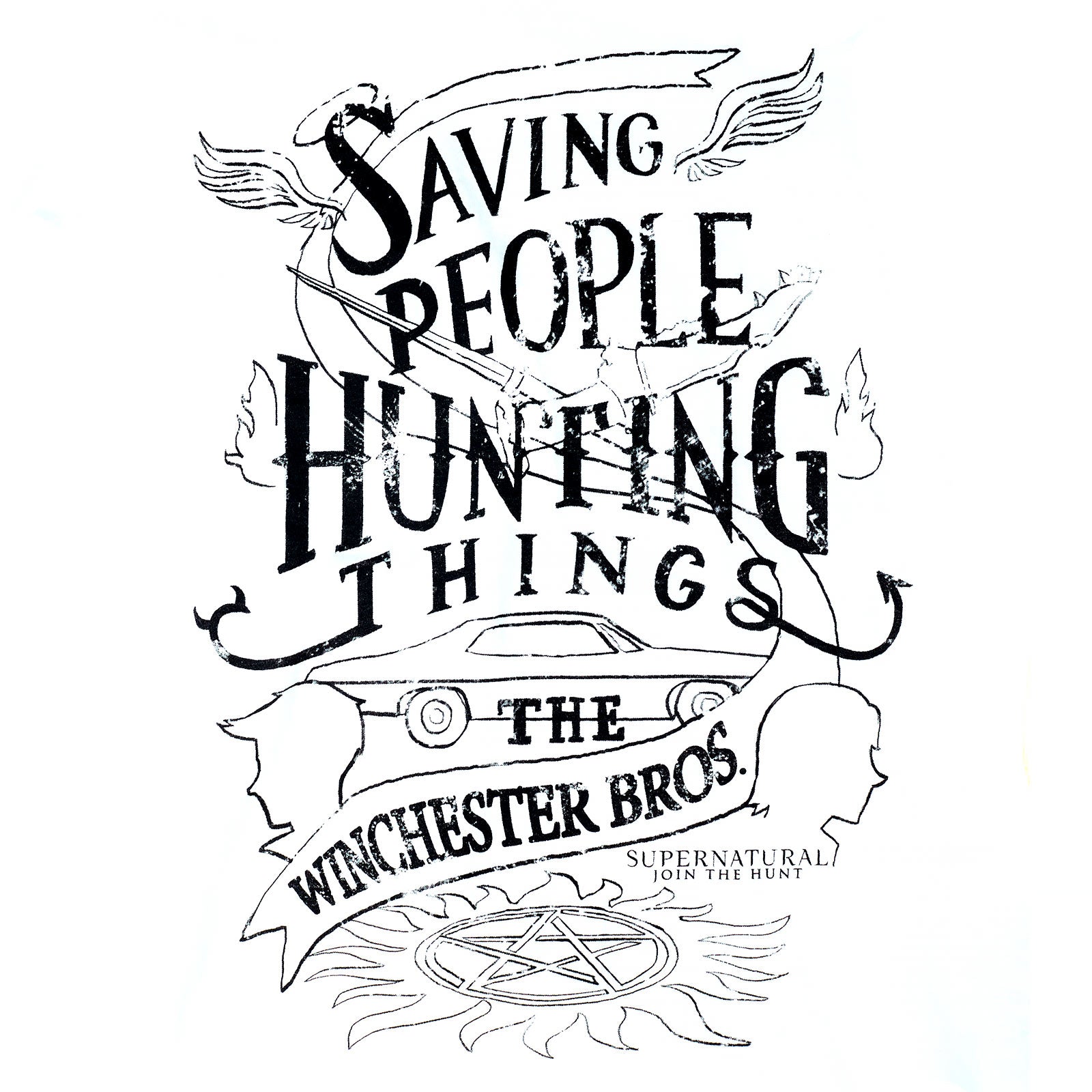 Produktbild Supernatural - Winchester Bros T-Shirt Damen weiß