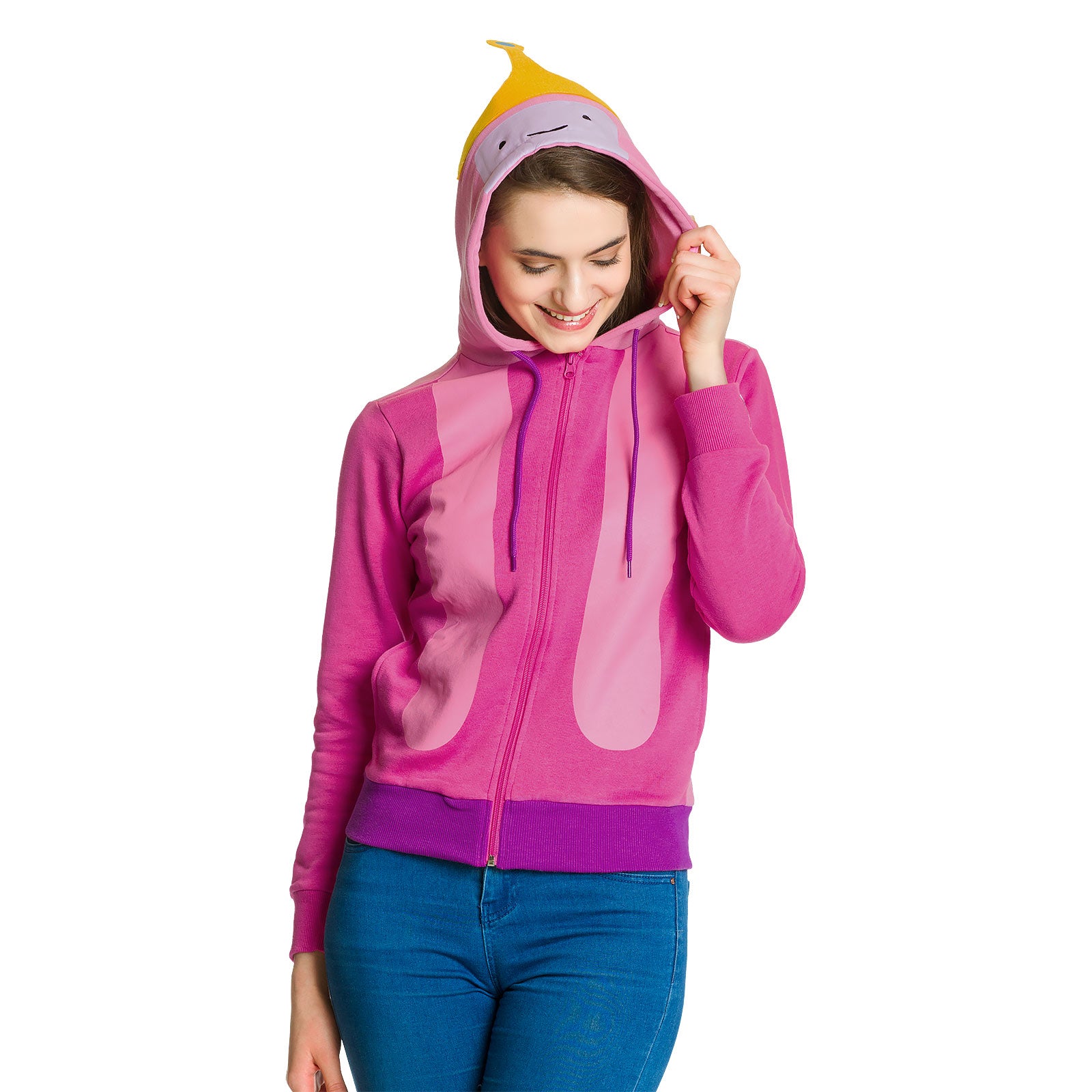 Produktbild Adventure Time - Princess Bubblegum Kapuzenjacke Damen pink