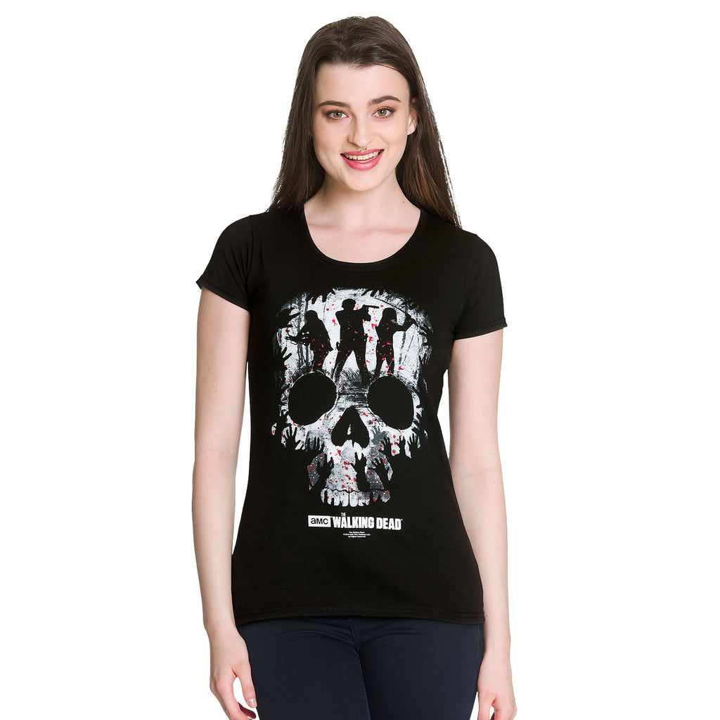 Produktbild Walking Dead - Skull T-Shirt Damen