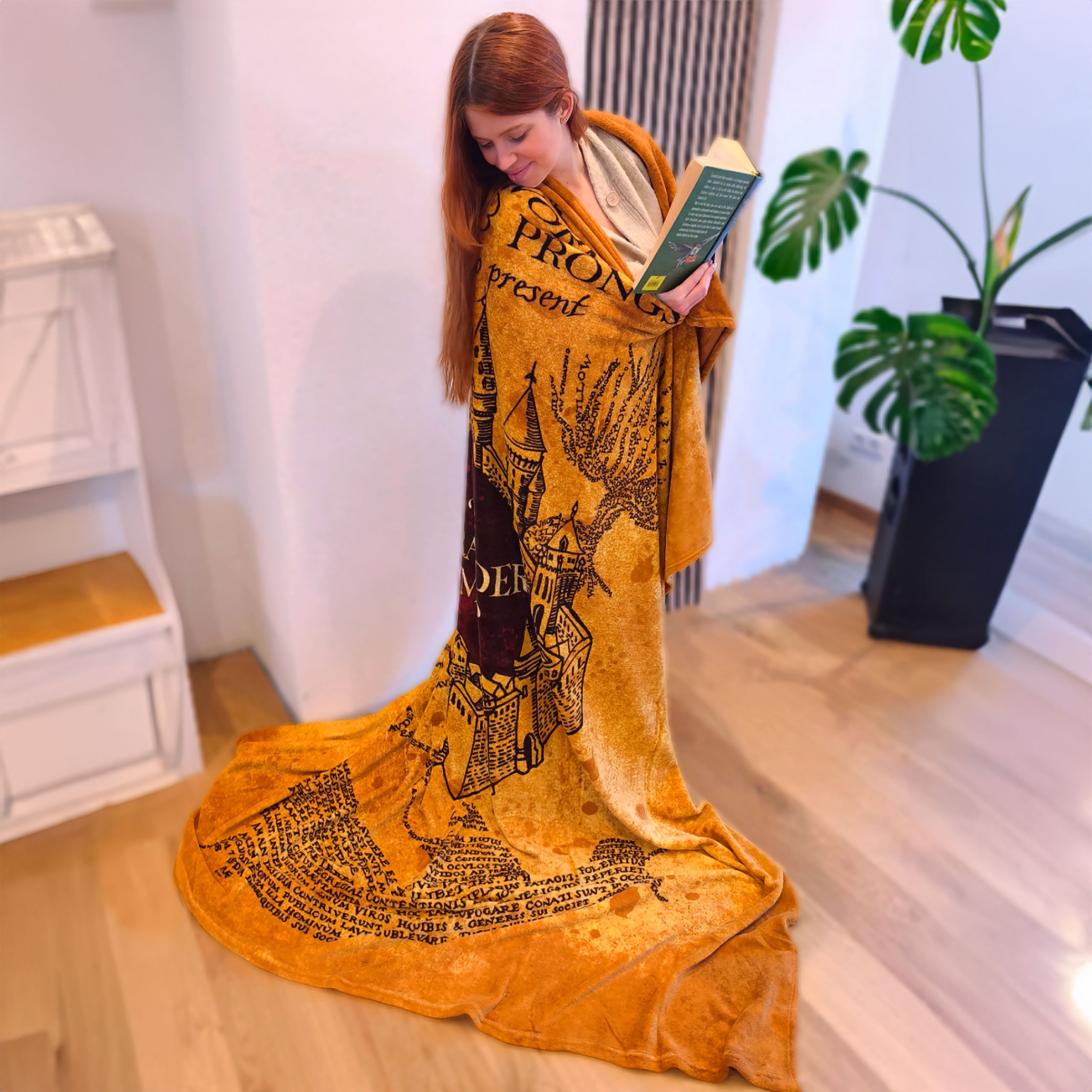 Produktbild Harry Potter - Karte des Rumtreibers Flauschdecke