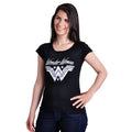 Produktbild Wonder Woman - Logo Damen T-Shirt schwarz