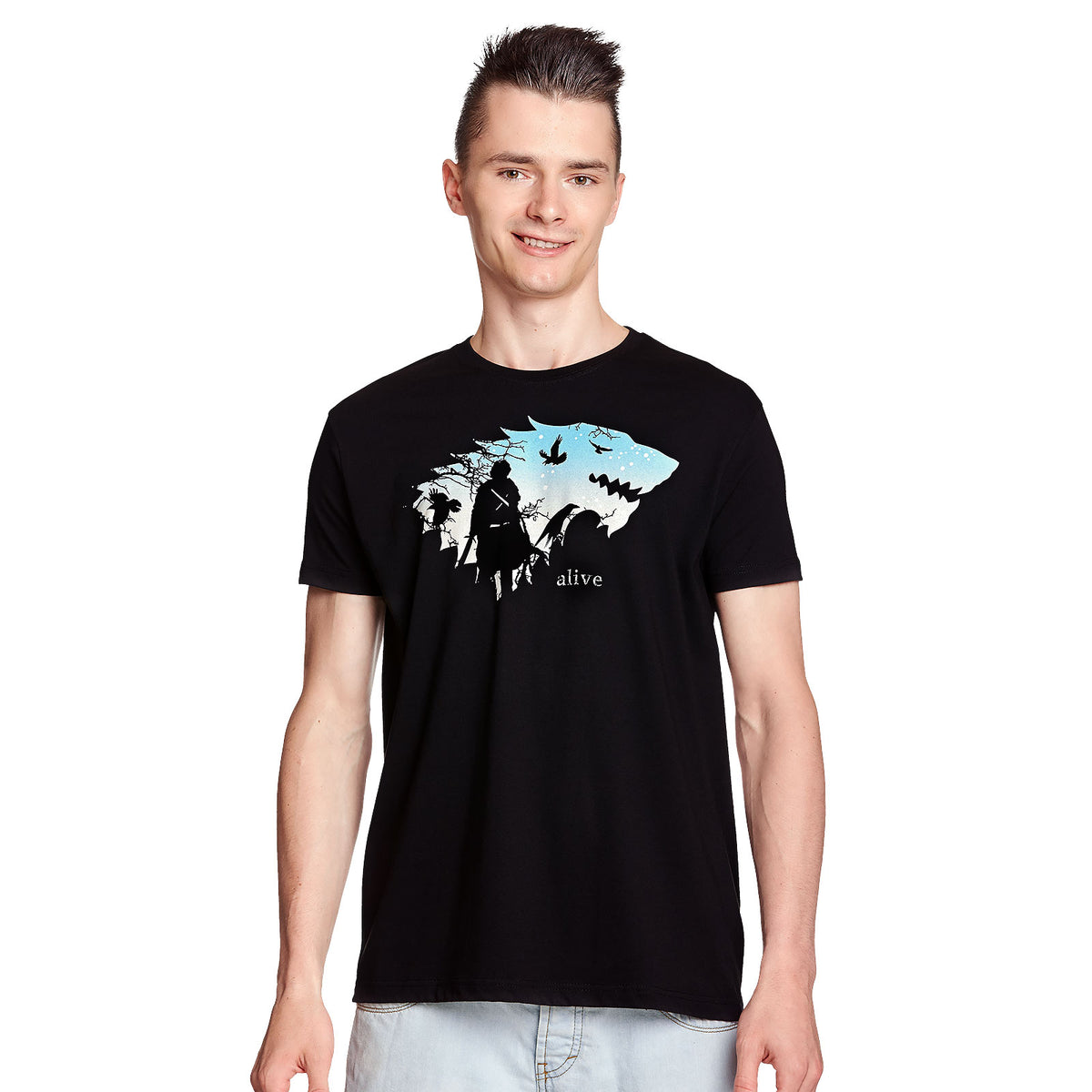 Produktbild Jon Is Alive T-Shirt schwarz