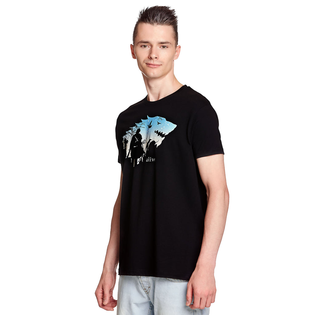 Produktbild Jon Is Alive T-Shirt schwarz