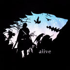 Produktbild Jon Is Alive T-Shirt schwarz
