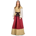 Produktbild Mittelalter Damen Kostüm Juana beige-rot