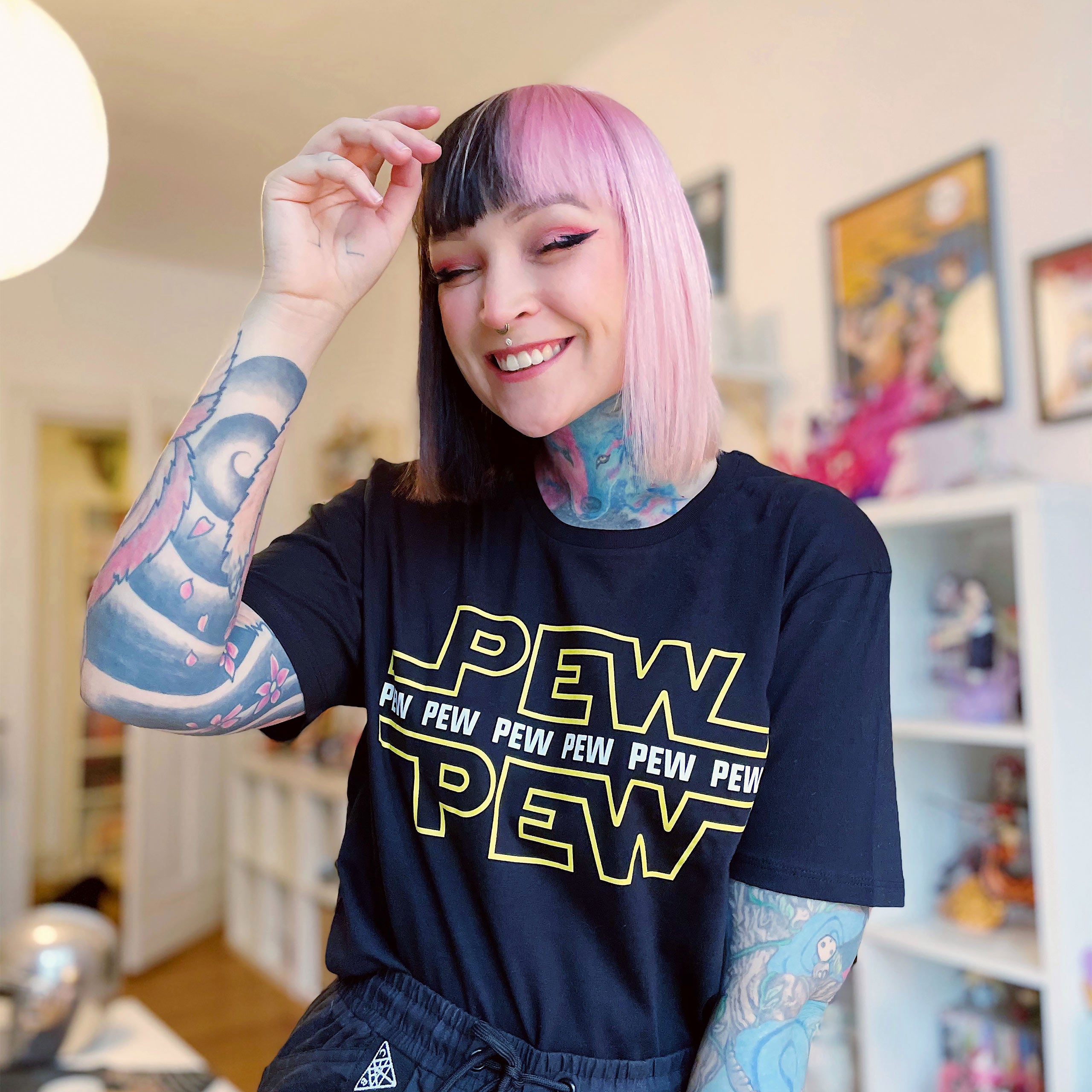 Produktbild Pew Pew - T-Shirt schwarz