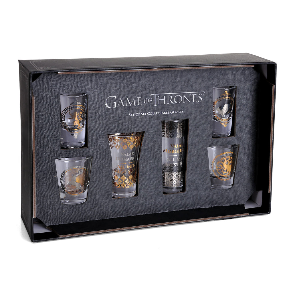 Produktbild Game of Thrones - Wappen Shots Gläser 6er Set