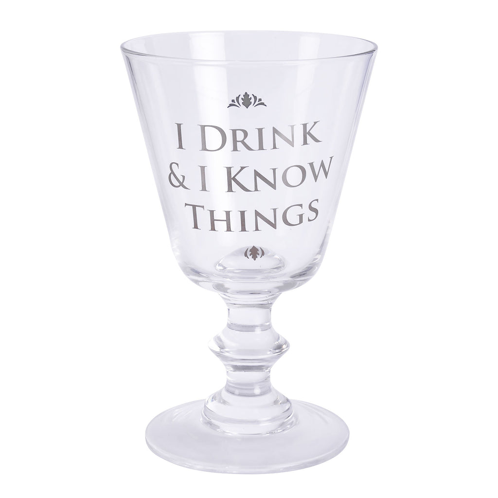 Produktbild Game of Thrones - Drink and Know Weinglas