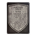 Produktbild Game of Thrones - Schwur der Nachtwache Schild
