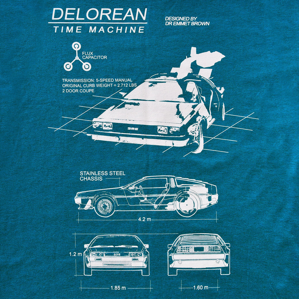 Produktbild Zurück in die Zukunft - Delorean T-Shirt blau