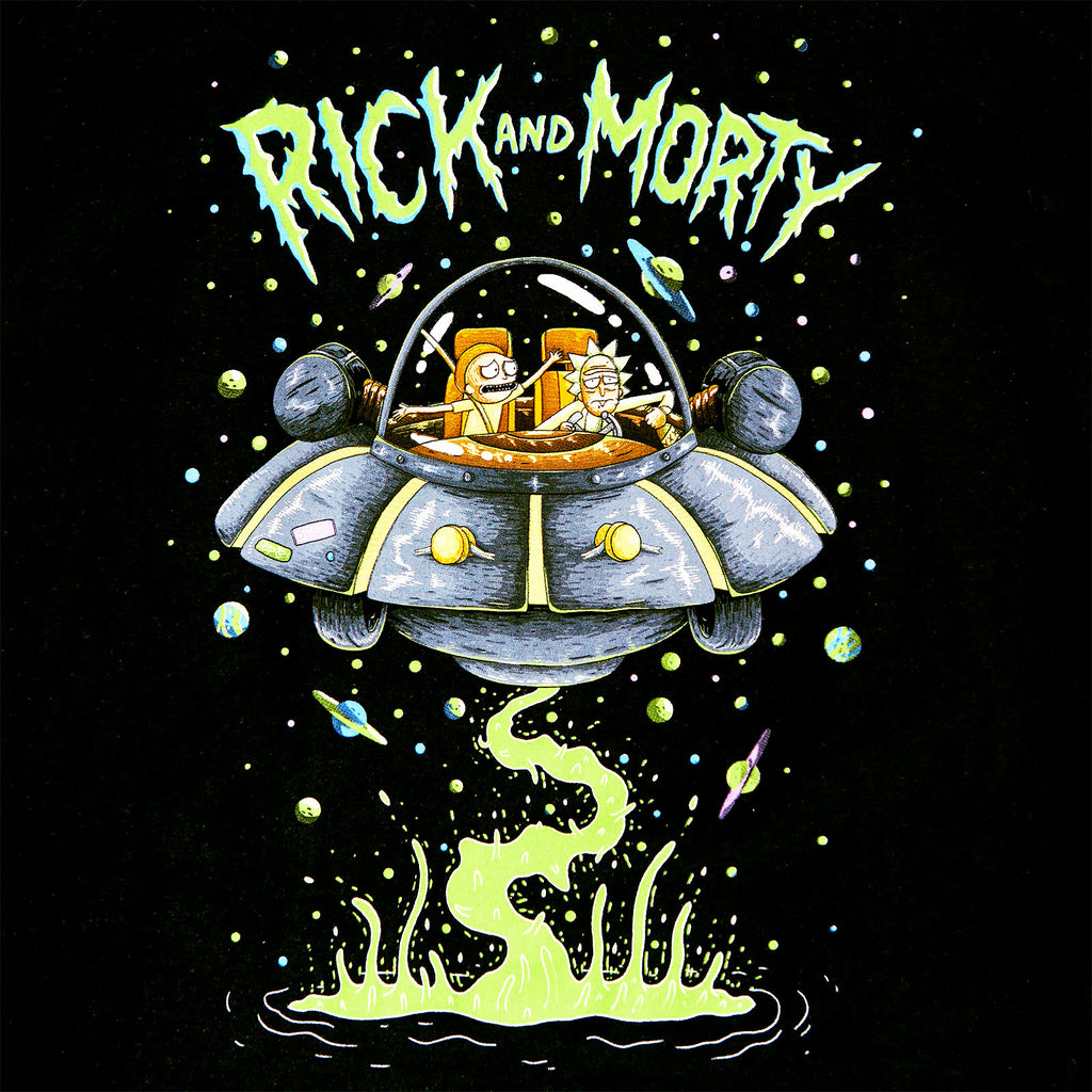Produktbild Rick and Morty - Space Cruiser T-Shirt schwarz