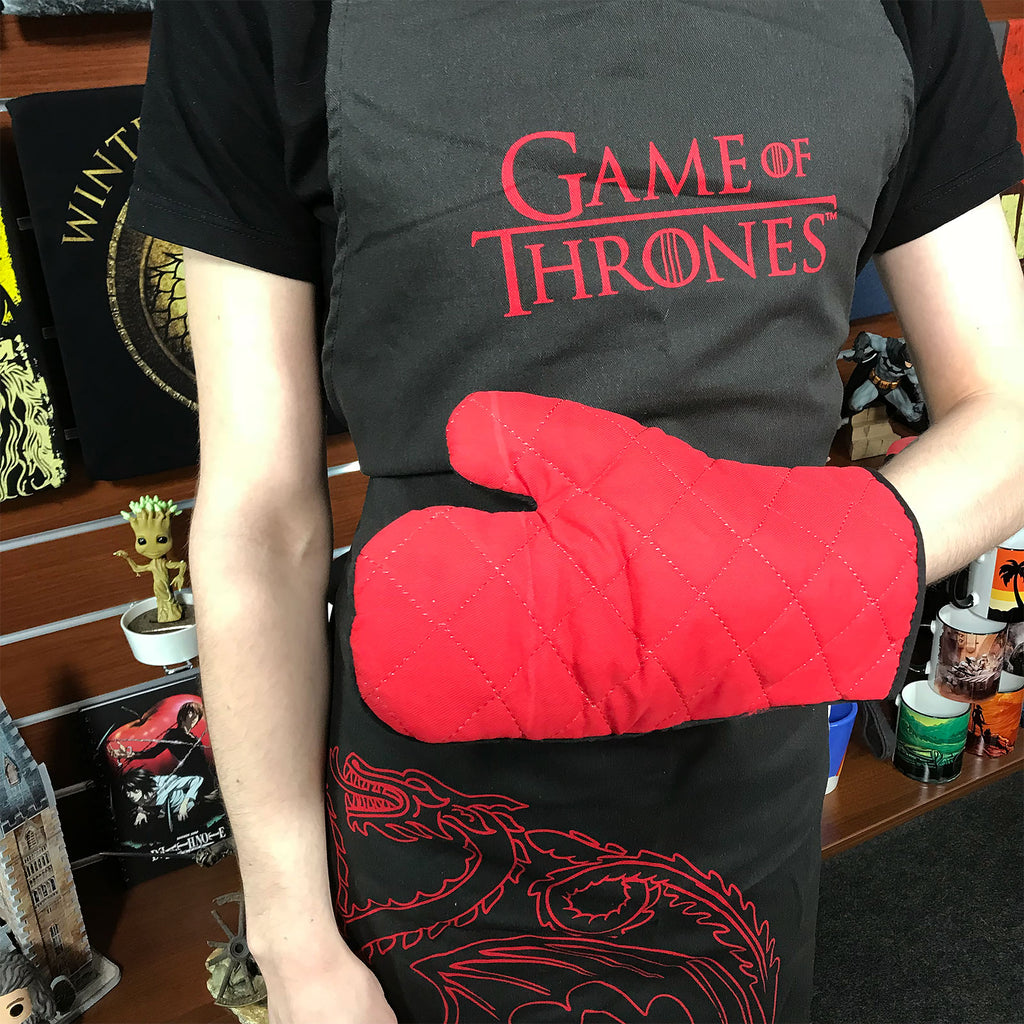 Produktbild Game of Thrones - Targaryen Schürze mit Ofenhandschuh