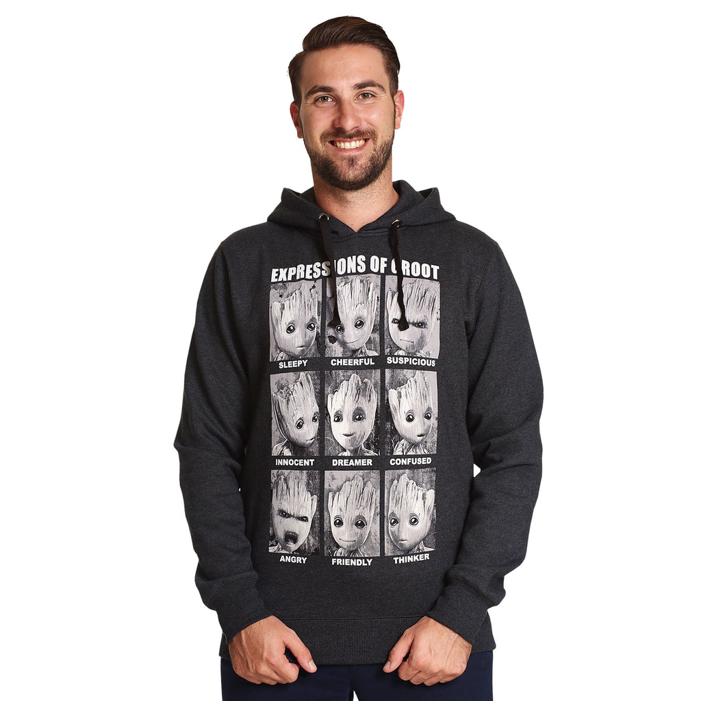 Produktbild Guardians of the Galaxy - Groot Expressions Hoodie grau