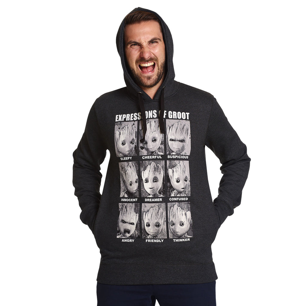 Produktbild Guardians of the Galaxy - Groot Expressions Hoodie grau