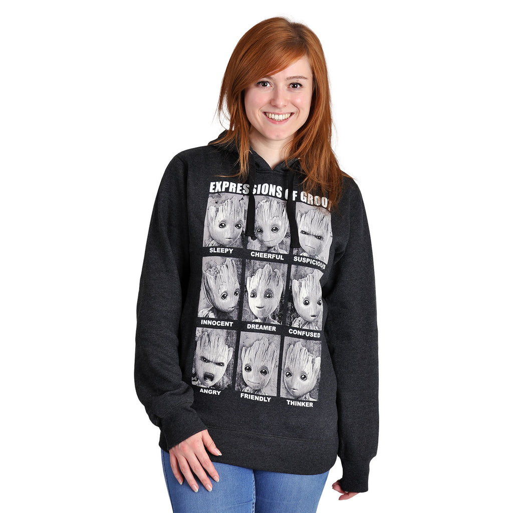Produktbild Guardians of the Galaxy - Groot Expressions Hoodie grau