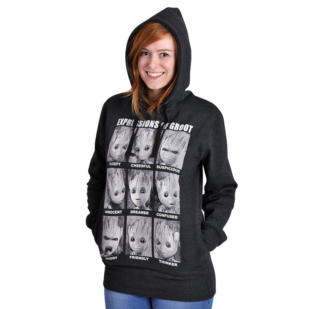 Produktbild Guardians of the Galaxy - Groot Expressions Hoodie grau