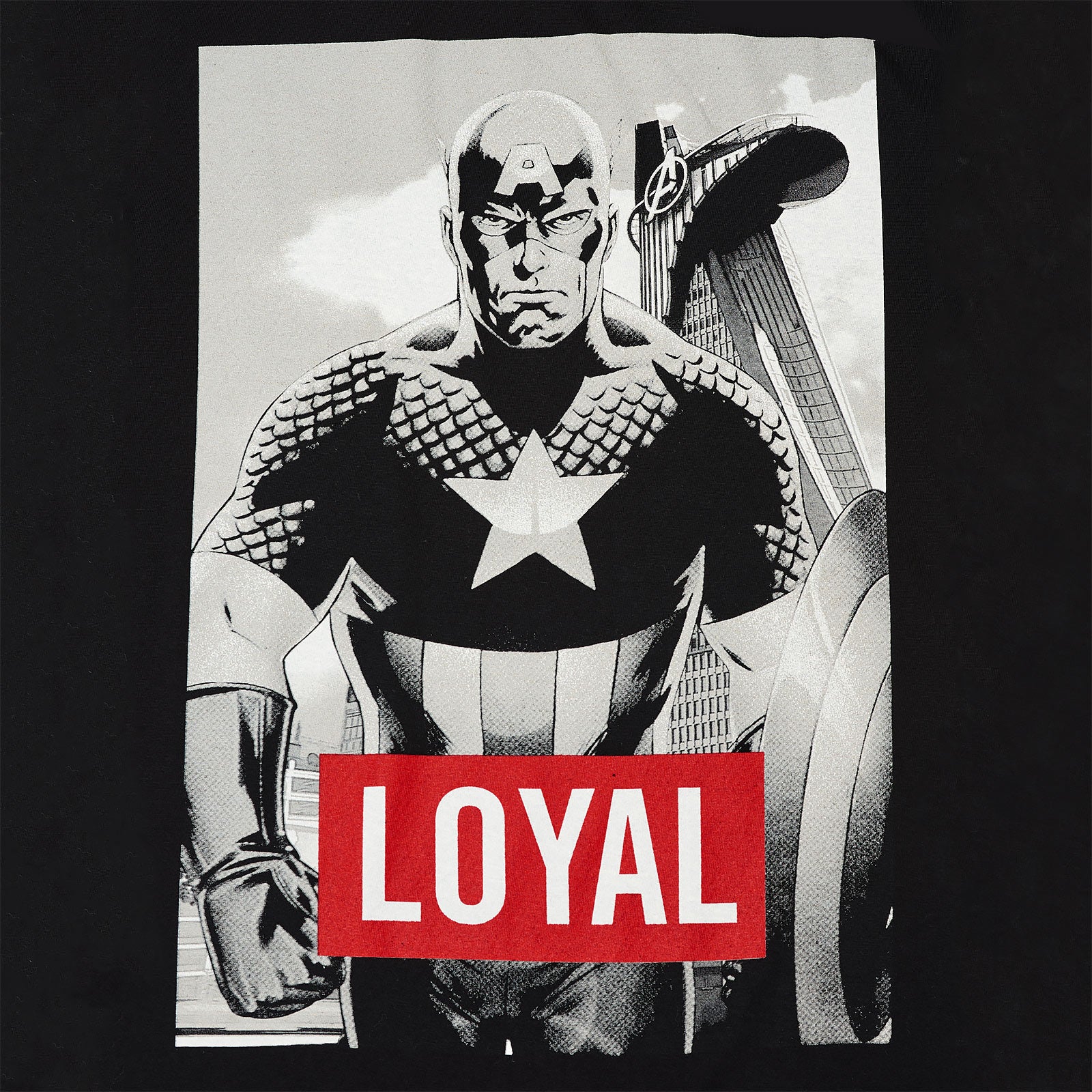 Produktbild Avengers - Captain America Loyal T-Shirt schwarz