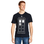 Produktbild Doctor Who - Tardis Outline T-Shirt blau