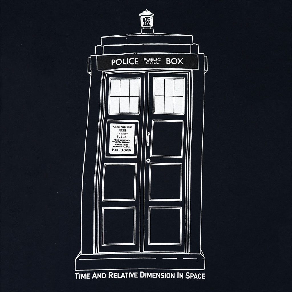 Produktbild Doctor Who - Tardis Outline T-Shirt blau