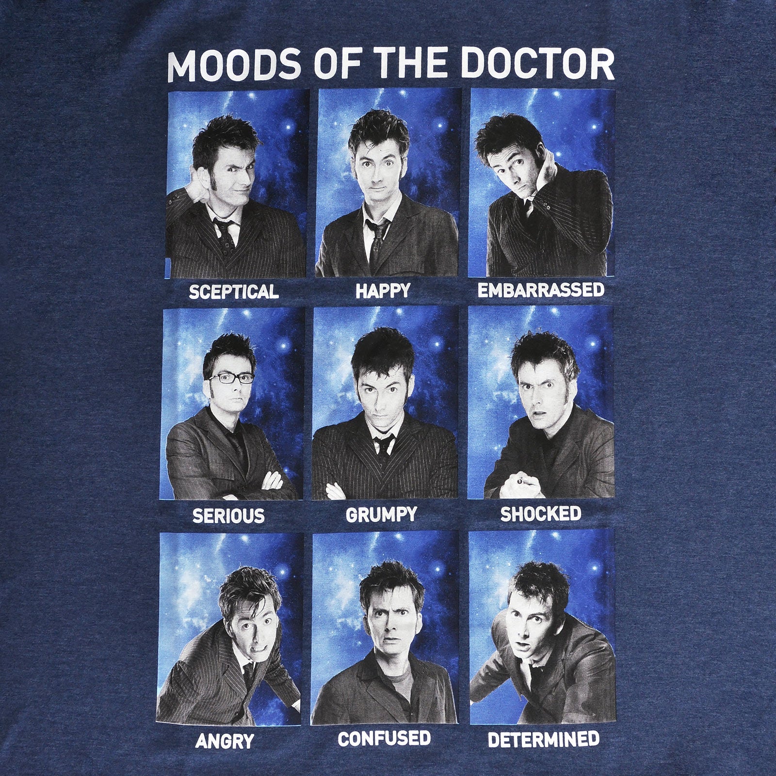 Product image Doctor Who - Moods of the Doctor T-Shirt blue