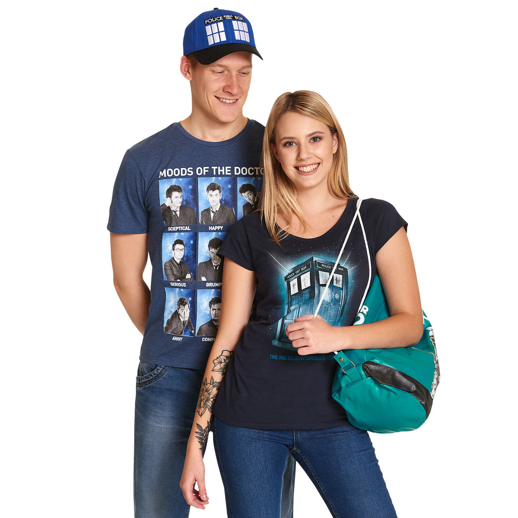 Produktbild Doctor Who - Tardis Space T-Shirt Damen blau