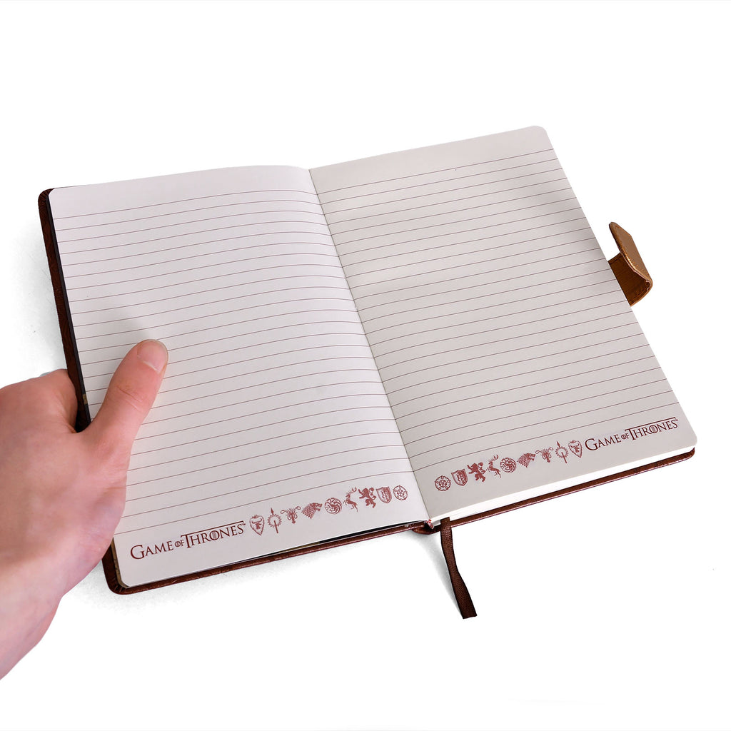 Produktbild Game of Thrones - Häuser Wappen Premium Notizbuch A5