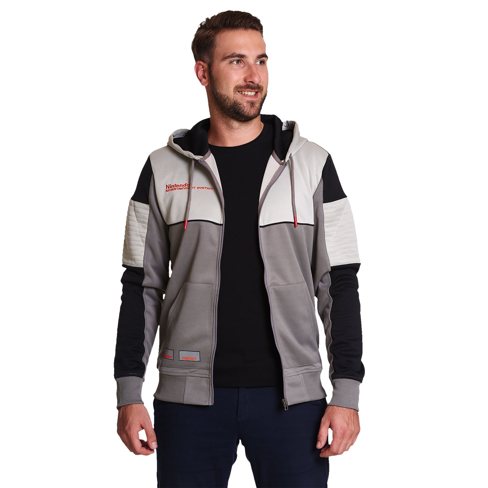 Produktbild Nintendo - NES Kapuzenjacke grau