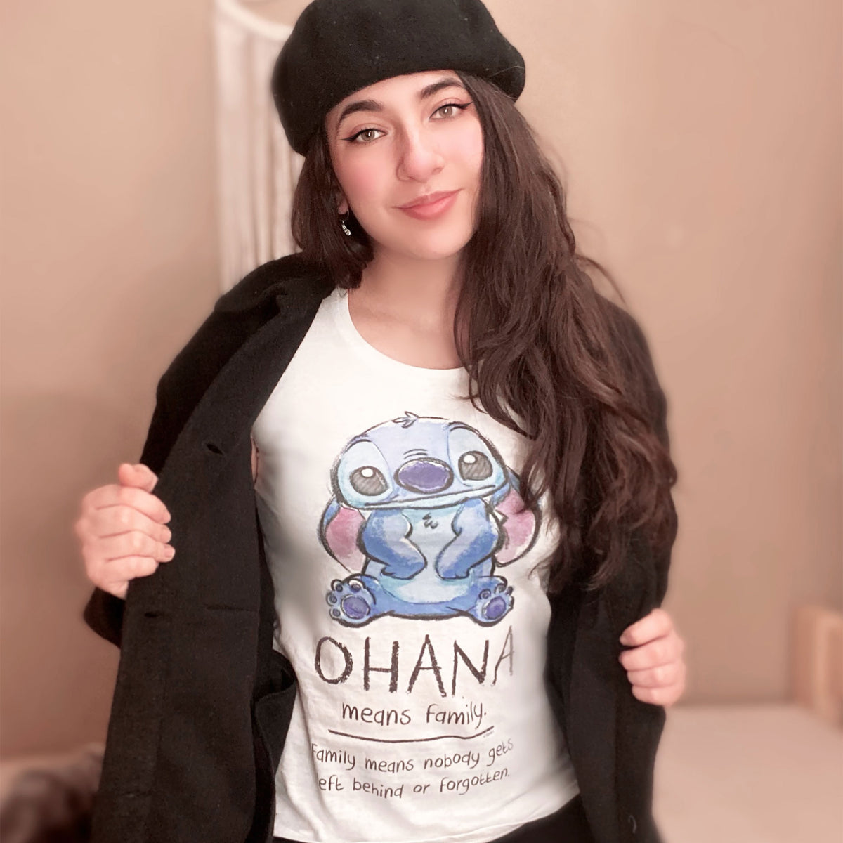 Produktbild Lilo & Stitch - Ohana Means Family T-Shirt Damen weiß