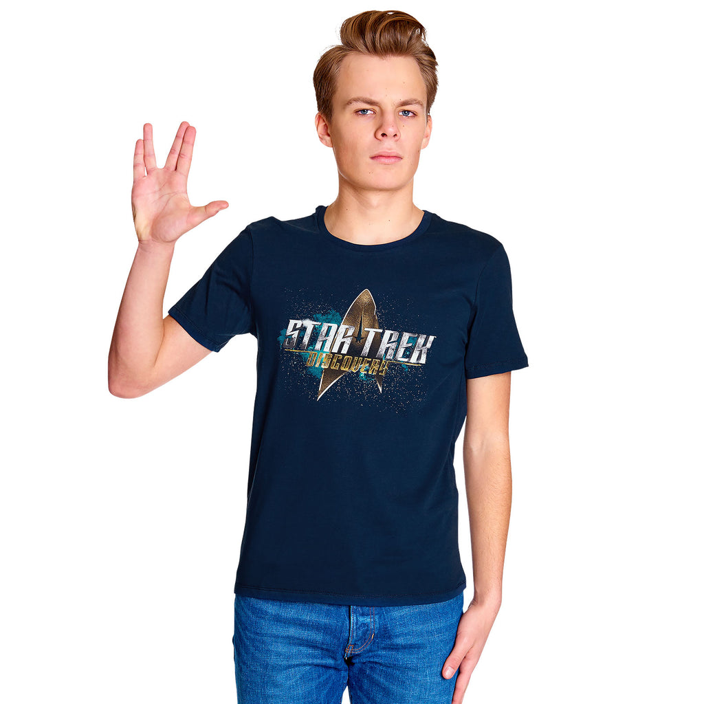 Produktbild Star Trek - Discovery Logo T-Shirt blau