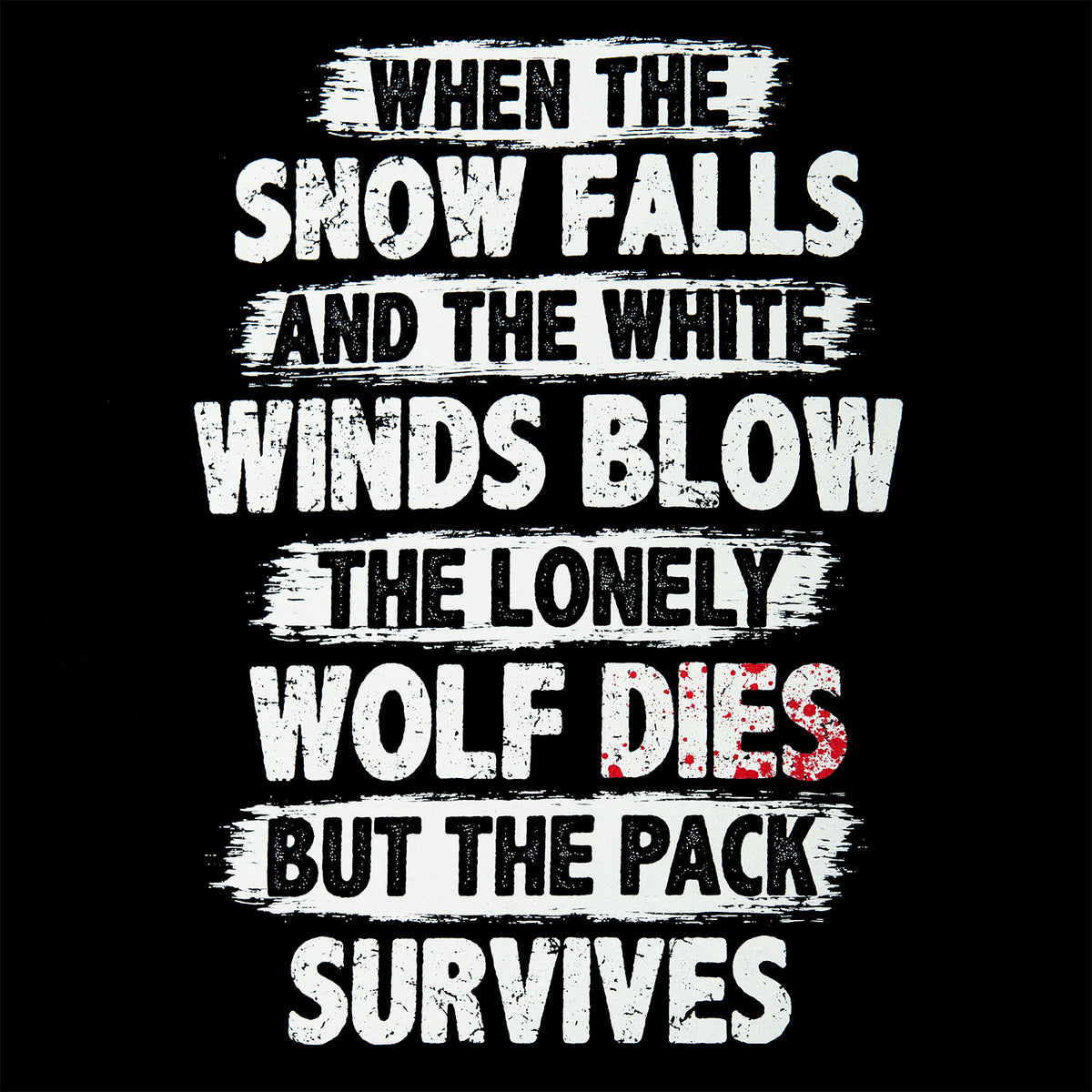 Produktbild The Pack Survives T-Shirt schwarz