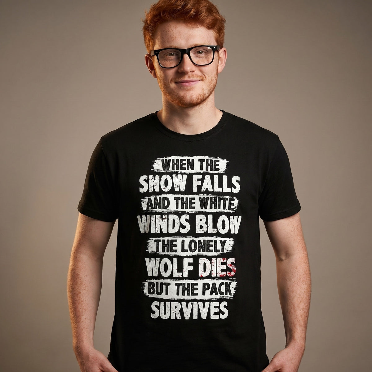 Produktbild The Pack Survives T-Shirt schwarz