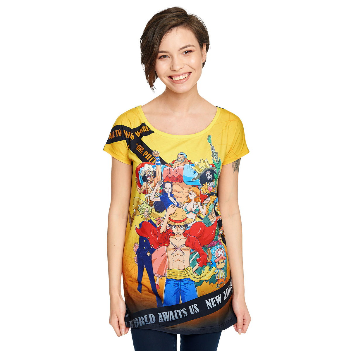 Produktbild One Piece - Crew New World T-Shirt Damen Loose Fit