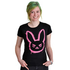 Produktbild Overwatch - D.VA Spray Logo T-Shirt Damen schwarz